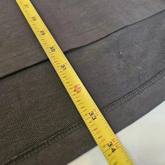 Zara Basic Collection Charcoal Gray Flare Sleeve High Low Dress Size S - Picture 6 of 7